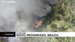شاهد- النيران تلتهم مساحات شاسعة من غابات الأمازون في البرازيل مع بداية موسم الحرائق…