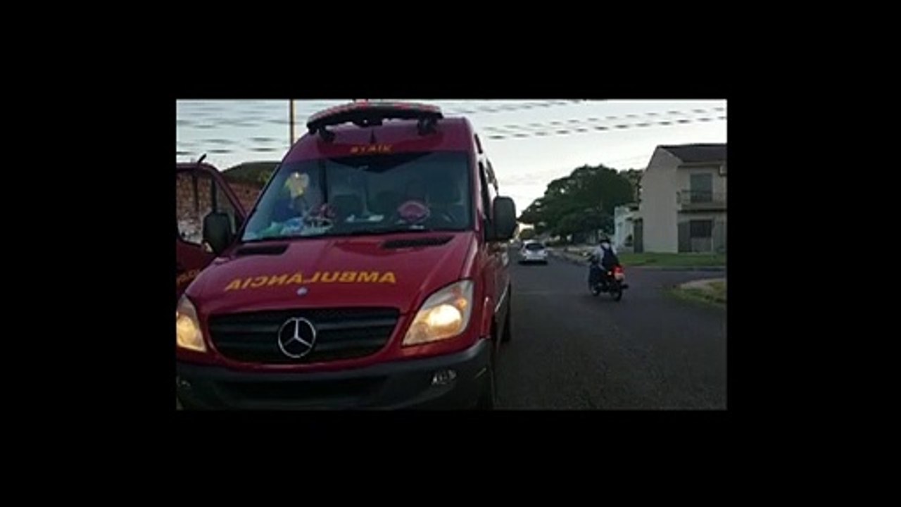 Motociclista fica ferido na Rua Aparecida do Norte, no Pioneiros Catarinenses