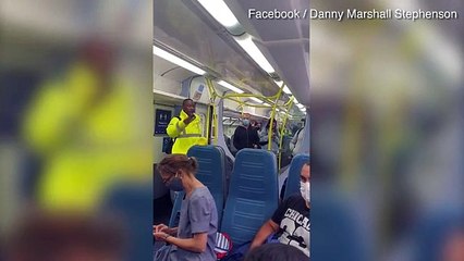 معركة داخل قطار في لندن بسبب “الكمامة” !