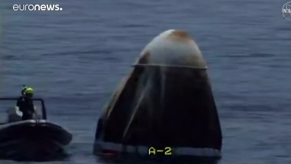 شاهد- أول هبوط لمكوك أمريكي مأهول منذ 45 عاما