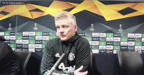 Solskjaer on Utd's Europa League win