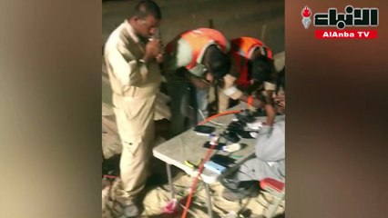 جانب من أعمال إعادة الخدمة للمقاسم التي تضررت بسبب قطع كيبلات الفايبر المغذية لمقسمات عدة مناطق