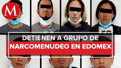 Mujer norteamericana es detenida con presuntos narcomenudistas en Acambay