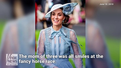 Kate Middleton dazzles in sheer blue dress at Royal Ascot