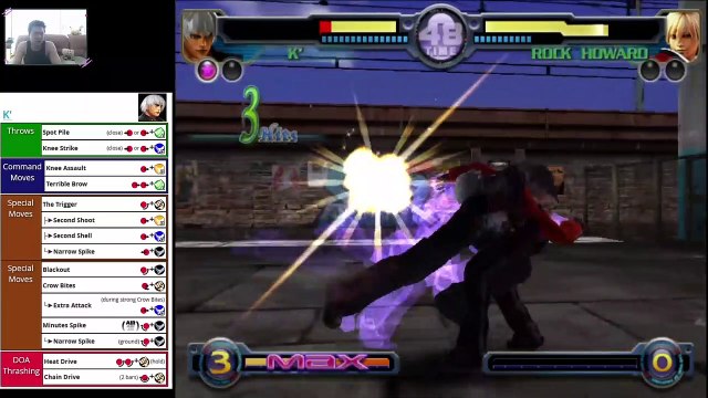 (PS2) KOF Maximum Impact - 08 - K' - Lv Maniac...I'm not compatible with K' pt2