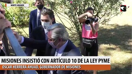 Misiones insistió con artículo 10 de la ley Pyme