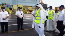 مدير عام مؤسسة الموانئ الكويتية الشيخ يوسف العبدالله قام بجولة في ميناء الشويخ ثالث أيام عيد الفطر
