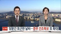 [날씨] 당분간 포근한 날씨…중부 건조특보 또 확대