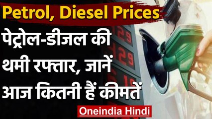 Descargar video: Petrol, Diesel Prices Today: पेट्रोल-डीजल की थमी रफ्तार, तीसरे दिन भी नहीं बढ़े दाम | वनइंडिया हिंदी