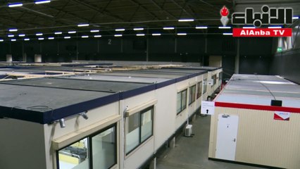 قاعة لمسابقةيوروفيجنتخصص للمرضى والمصابين بكورونا