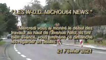 LES W-D.D. MICHOU64 NEWS - 21 FÉVRIER 2021 - PAU - L'AVANCEMENT DES TRAVAUX DE L'AVENUE NITOT