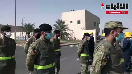 قوة الإسناد التابعة للحرس الوطني تسلمت مهام العمل بمصنع الغاز المسال بالشعيبة