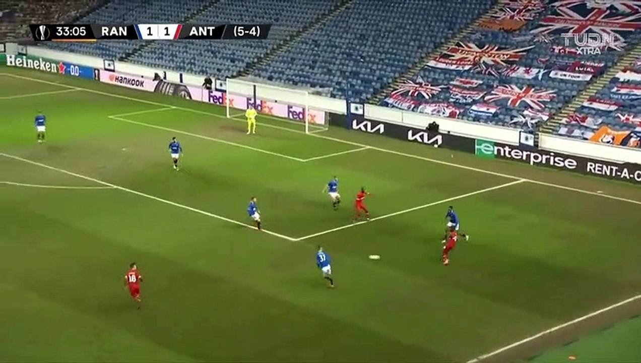 Highlights Rangers 5(9)-(5)2 Antwerp /_ Europa League 2021 - 16e de finale