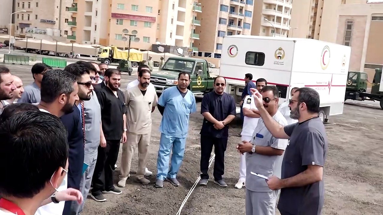 وكيلاالحرس والصحةتفقدا الاستعدادات لتجهيز مستشفى ميداني في المهبولة
