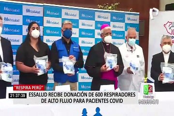 Respira Perú donó 600 respiradores mecánicos a EsSalud