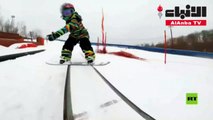 بطلة تزلج على الثلج عمرها 6 سنوات تحطم أرقاما قياسية