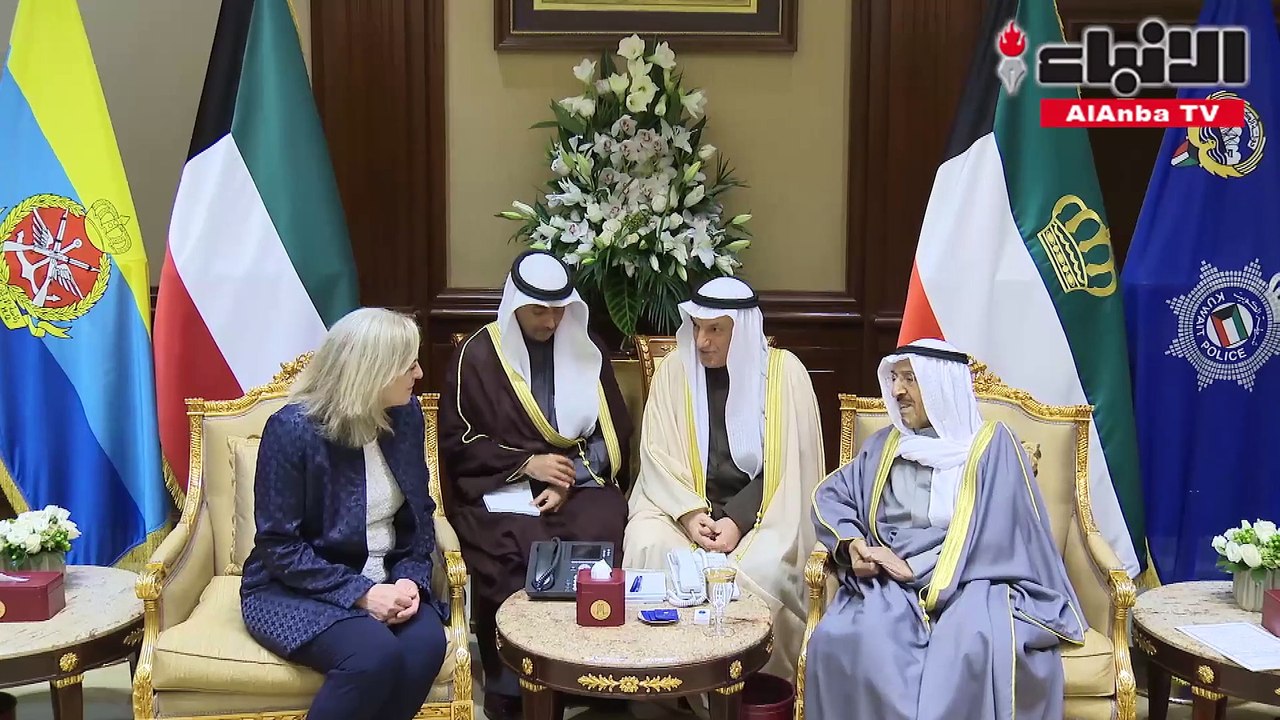 صاحب السمو الأمير الشيخ صباح الأحمد يتسلم أوراق اعتماد سفراء أميركا والبحرين وليبيا