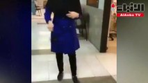 ممرضة إيرانية تعقم مستشفى من فيروس كورونا بالبخور