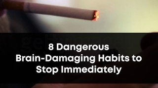 8 Dangerous Brain Damaging Habits to Stop Now | Healthy Brain Advice Tips | Human Body Science Facts