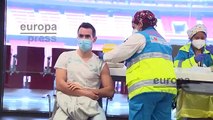 Campaña de vacunación en el estadio Wanda Metropolitano de Madrid