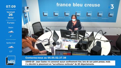 La matinale de France Bleu Creuse du 26/02/2021