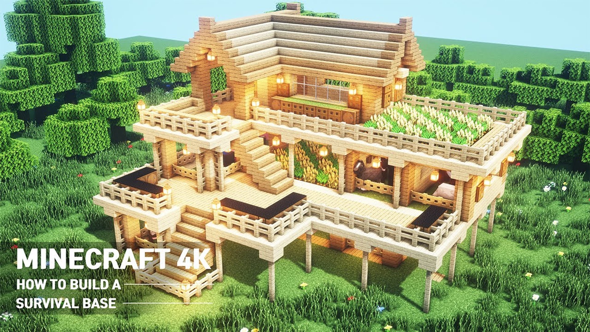 Minecraft How To Build The Ultimate Survival House Tutorial