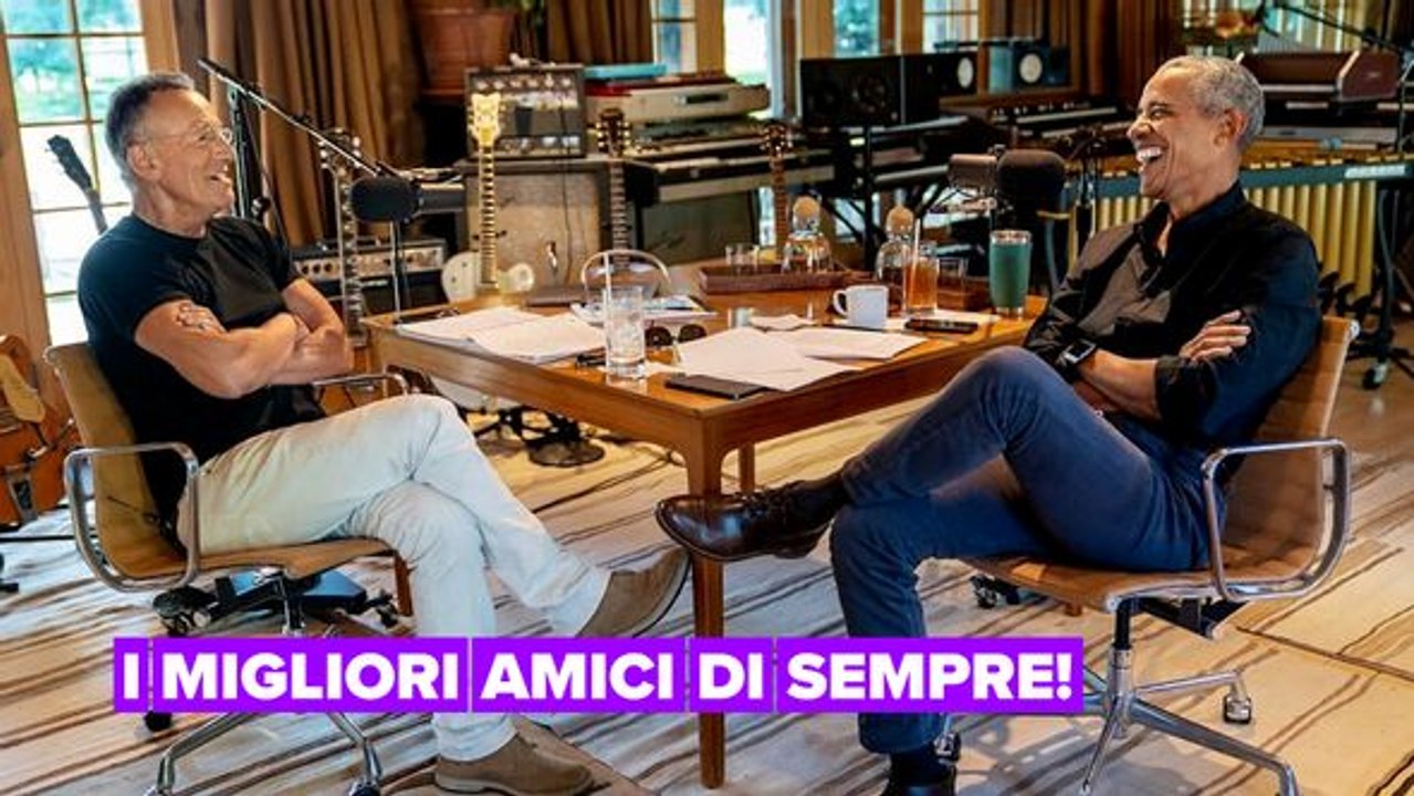 Barack Obama e Bruce Springsteen hanno un podcast insieme su Spotify