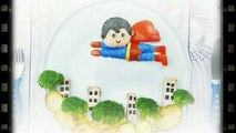 The Flying Superman Food Art