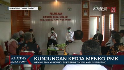 Menko Pmk Kunjungi Sukabumi Tinjau Kasus Stunting