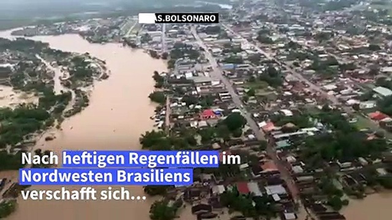 Überschwemmungen in Brasilien nach starkem Regen