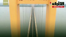 الصین تفتتح أطول جسر معلق بطابقین على مستوى العالم