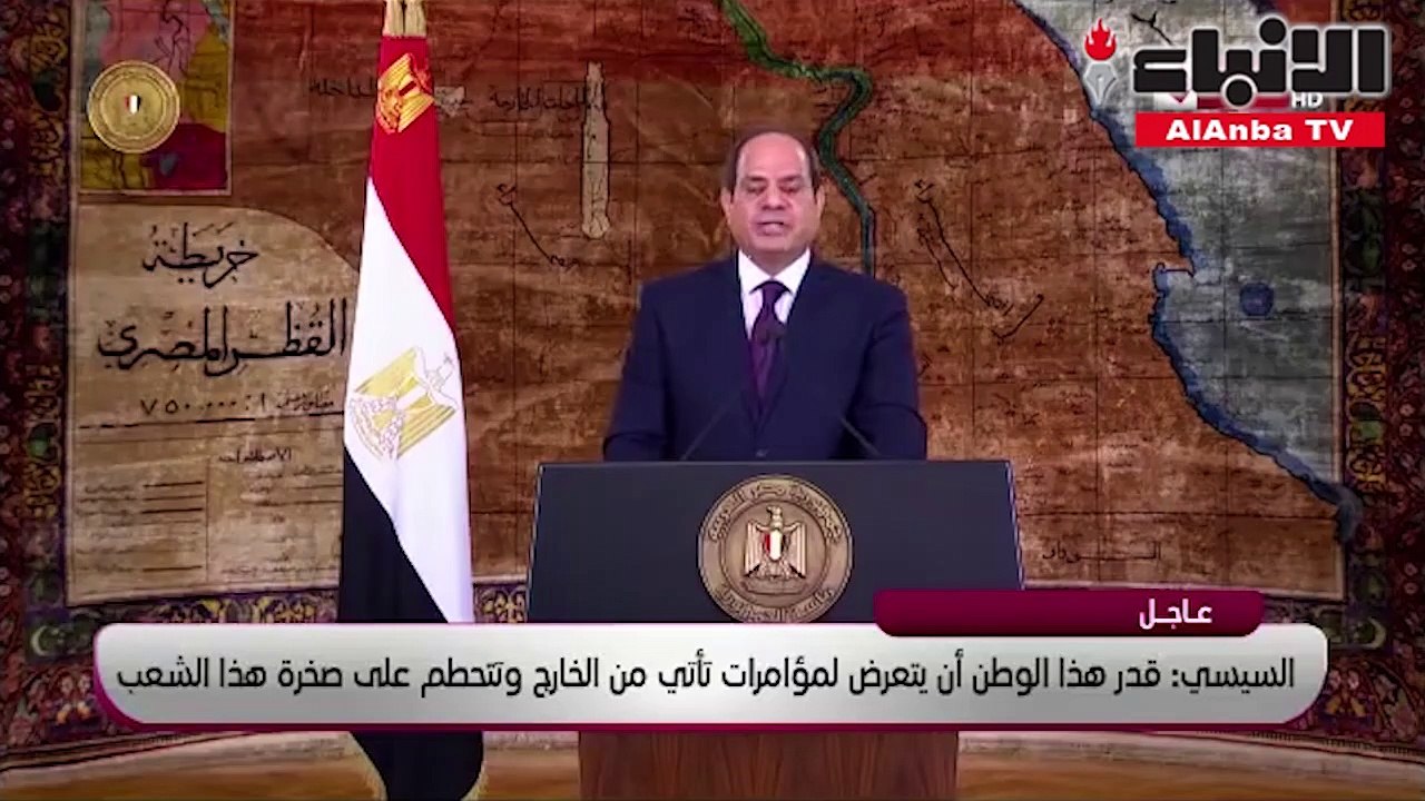 كلمة الرئيس عبد الفتاح السيسي بمناسبة الذكرى 46...