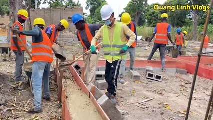 Quang Linh Vlogs | FEDDI - VICTORI Bất Ngờ Với Cách Đổ Giằng Móng Nhà VIỆT NAM