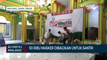 Gerakan Santri Bermasker, 50 Ribu Masker Dibagikan