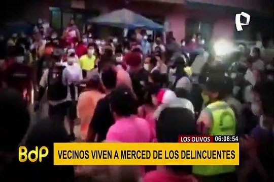 Vecinos denuncian que viven a merced de la delincuencia en Los Olivos
