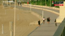 بالفيديو رئيس وزراء كندا ترودو يمارس الرياضة على هامش قمة السبع