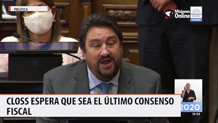 Closs espera que sea el último Consenso Fiscal