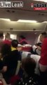 بالفيديو مشاجرة بالضرب بين ركاب طائرة بسبب قطعة خبز