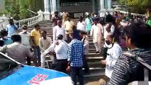 Attempt to Suicide at Mini Vidhan Soudha,Gulbarga.ll  Reporters intrview with the Leader.