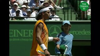 Roger Federer v. Rafael Nadal | 2005 Miami F Highlights