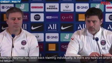 Download Video: Mauricio Pochettino donne des nouvelles de Neymar