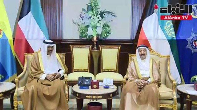 صاحب السمو الأمير الشيخ صباح الأحمد استقبل ولي العهد ورئيس الوزراء وسفير جورجيا