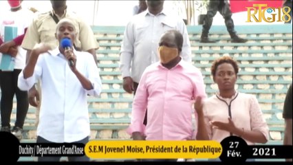 Prezidan Repiblik la Jovenel Moïse nan depatman Grandans