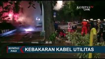 Kabel Utilitas di Gorong-gorong Jalan TB Simatupang Terbakar