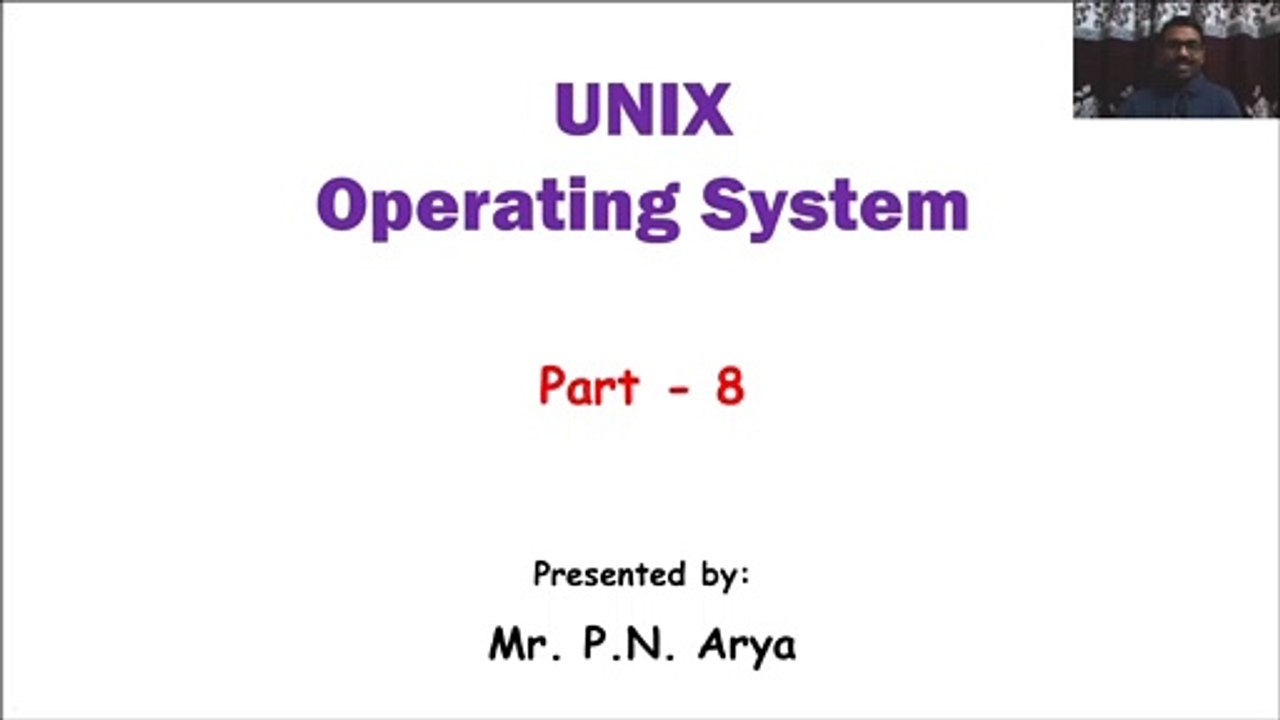 UNIX Operating System Part 8  || Process types of Unix Operating System || by PN Arya || PremnArya