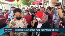 Wali Kota Solo Gibran Pakai Baju Indonesia Raya Kunjungi Pasar