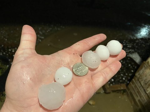 Hail hits an already storm-battered Texas