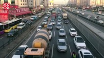 İstanbul'da trafik yoğunluğu