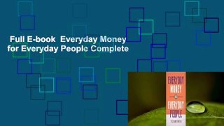 Full E-book  Everyday Money for Everyday People Complete