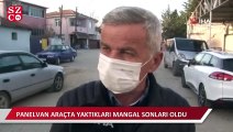 Panelvan araçta yaktıkları mangal sonları oldu